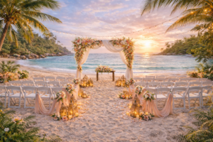 Casamento na Praia: Guia Completo com Decoração, Cardápio e Dicas Essenciais