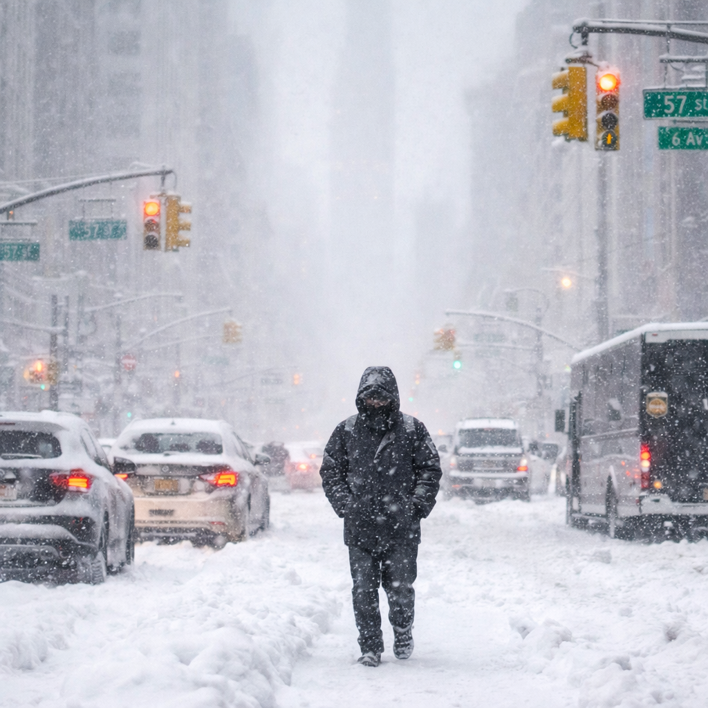 Onda de frio nos Estados Unidos