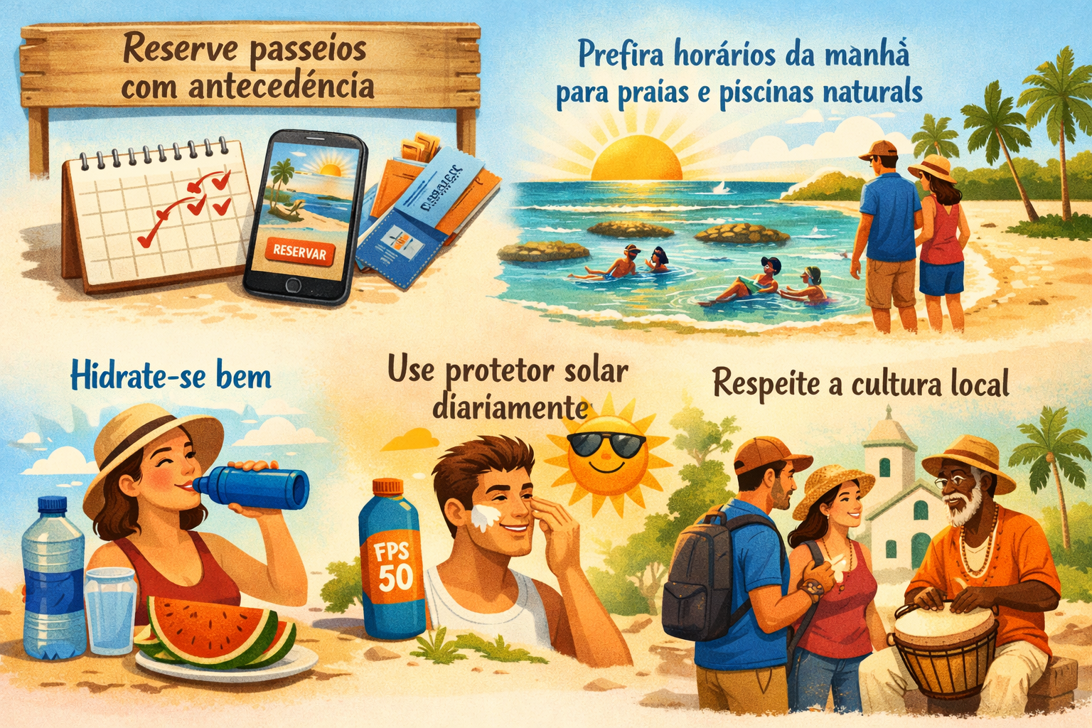 viagem ao nordeste: cultura local e se hidratar muito