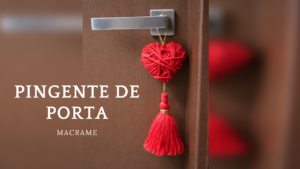 Pingente para Maçaneta Artesanal: Decoração Criativa com Linha e Papelão